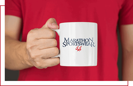 PromotionalGifts man holding white coffee mug
