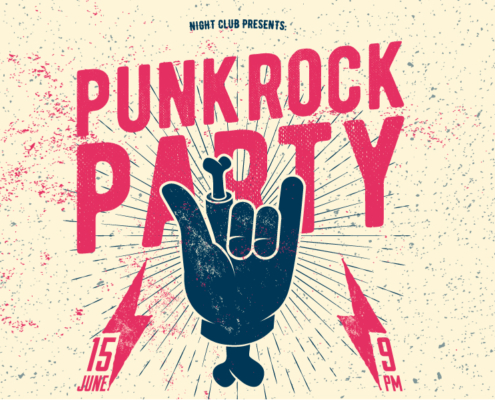 Content Image Punk Rock Party Flyer Poster1