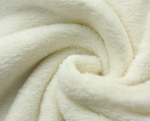 White Soft Fleece Blanket Swirl Background